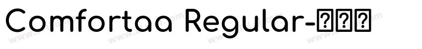 Comfortaa Regular字体转换